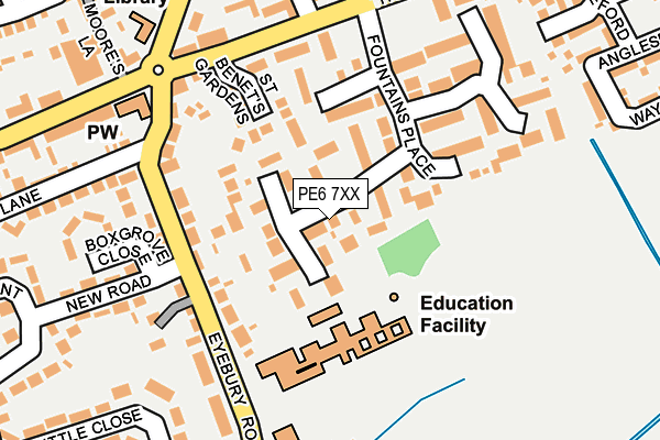 PE6 7XX map - OS OpenMap – Local (Ordnance Survey) PE6 7XX map - OS OpenMap – Local (Ordnance Survey)