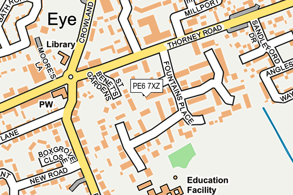 PE6 7XZ map - OS OpenMap – Local (Ordnance Survey) PE6 7XZ map - OS OpenMap – Local (Ordnance Survey)