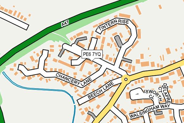 PE6 7YQ map - OS OpenMap – Local (Ordnance Survey) PE6 7YQ map - OS OpenMap – Local (Ordnance Survey)
