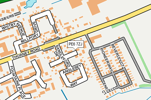 PE6 7ZJ map - OS OpenMap – Local (Ordnance Survey) PE6 7ZJ map - OS OpenMap – Local (Ordnance Survey)