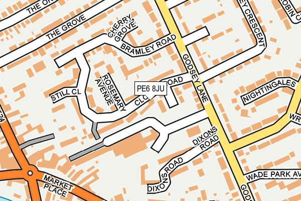 PE6 8JU map - OS OpenMap – Local (Ordnance Survey) PE6 8JU map - OS OpenMap – Local (Ordnance Survey)