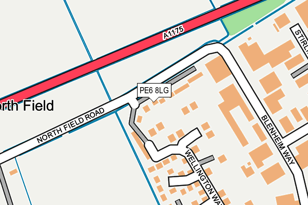 PE6 8LG map - OS OpenMap – Local (Ordnance Survey) PE6 8LG map - OS OpenMap – Local (Ordnance Survey)