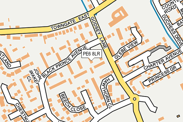PE6 8LR map - OS OpenMap – Local (Ordnance Survey) PE6 8LR map - OS OpenMap – Local (Ordnance Survey)