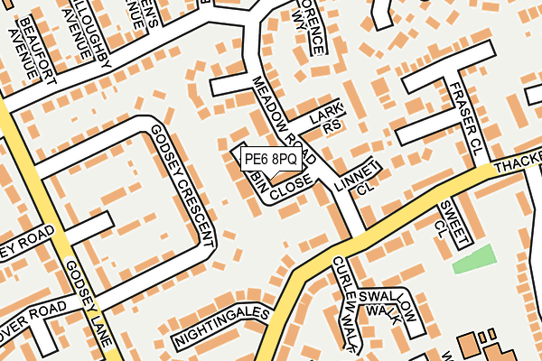 PE6 8PQ map - OS OpenMap – Local (Ordnance Survey) PE6 8PQ map - OS OpenMap – Local (Ordnance Survey)