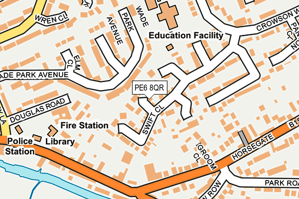 PE6 8QR map - OS OpenMap – Local (Ordnance Survey) PE6 8QR map - OS OpenMap – Local (Ordnance Survey)
