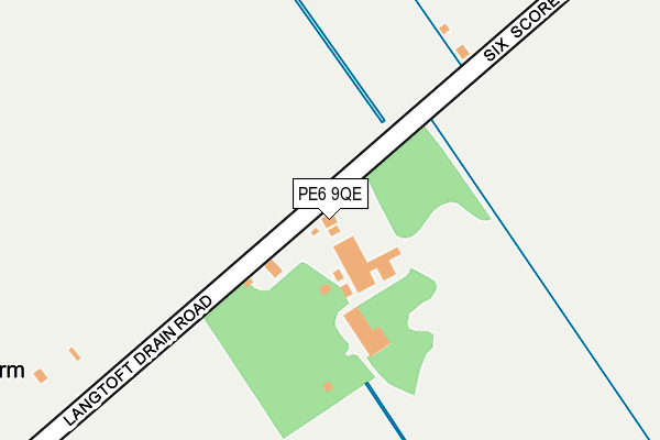 PE6 9QE map - OS OpenMap – Local (Ordnance Survey) PE6 9QE map - OS OpenMap – Local (Ordnance Survey)
