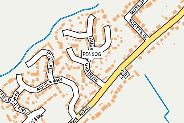 PE6 9QG map - OS OpenMap – Local (Ordnance Survey) PE6 9QG map - OS OpenMap – Local (Ordnance Survey)