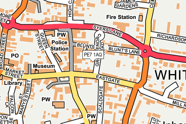 PE7 1AQ map - OS OpenMap – Local (Ordnance Survey) PE7 1AQ map - OS OpenMap – Local (Ordnance Survey)