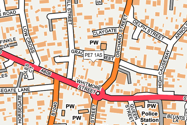 PE7 1AS map - OS OpenMap – Local (Ordnance Survey) PE7 1AS map - OS OpenMap – Local (Ordnance Survey)