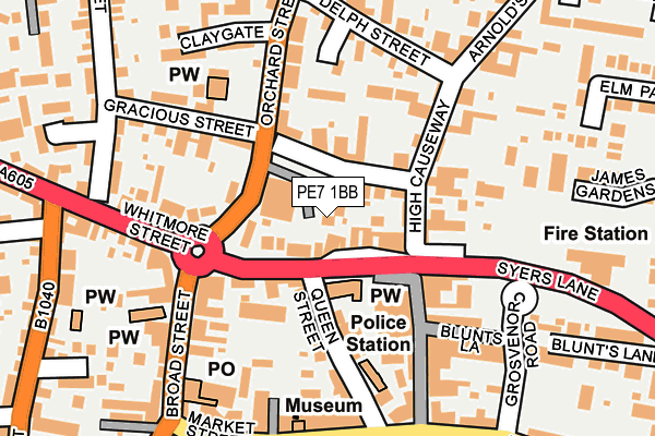 PE7 1BB map - OS OpenMap – Local (Ordnance Survey) PE7 1BB map - OS OpenMap – Local (Ordnance Survey)