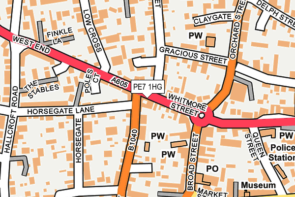 PE7 1HG map - OS OpenMap – Local (Ordnance Survey) PE7 1HG map - OS OpenMap – Local (Ordnance Survey)