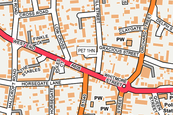 PE7 1HN map - OS OpenMap – Local (Ordnance Survey) PE7 1HN map - OS OpenMap – Local (Ordnance Survey)