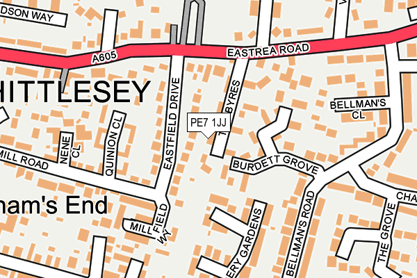 PE7 1JJ map - OS OpenMap – Local (Ordnance Survey) PE7 1JJ map - OS OpenMap – Local (Ordnance Survey)