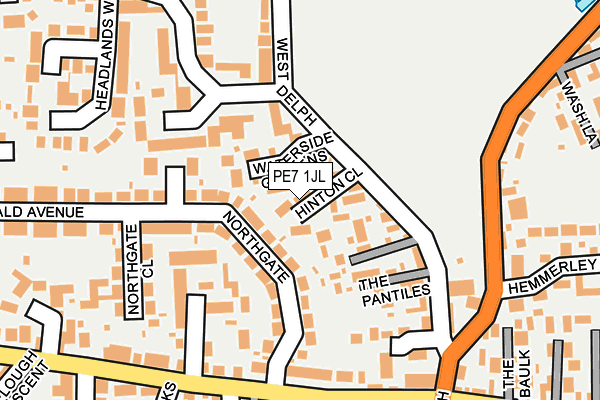 PE7 1JL map - OS OpenMap – Local (Ordnance Survey) PE7 1JL map - OS OpenMap – Local (Ordnance Survey)