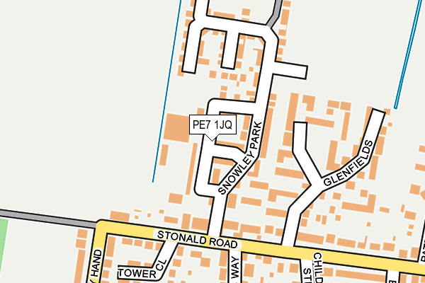 PE7 1JQ map - OS OpenMap – Local (Ordnance Survey) PE7 1JQ map - OS OpenMap – Local (Ordnance Survey)