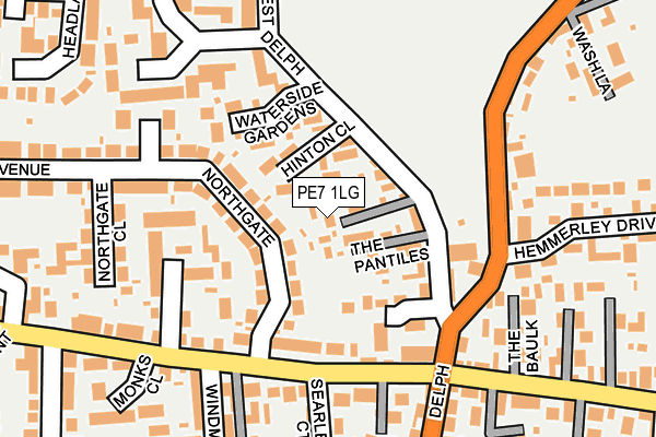 PE7 1LG map - OS OpenMap – Local (Ordnance Survey) PE7 1LG map - OS OpenMap – Local (Ordnance Survey)