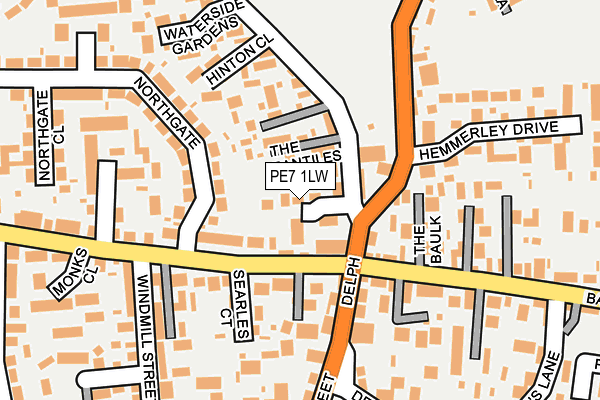 PE7 1LW map - OS OpenMap – Local (Ordnance Survey) PE7 1LW map - OS OpenMap – Local (Ordnance Survey)