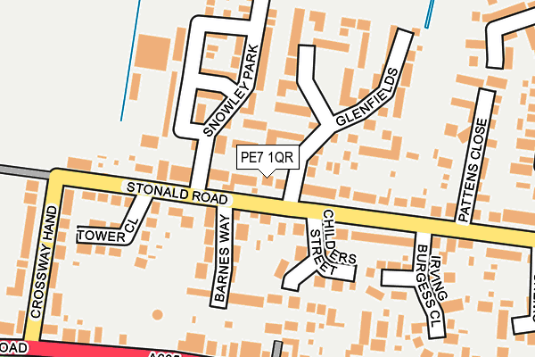 PE7 1QR map - OS OpenMap – Local (Ordnance Survey) PE7 1QR map - OS OpenMap – Local (Ordnance Survey)