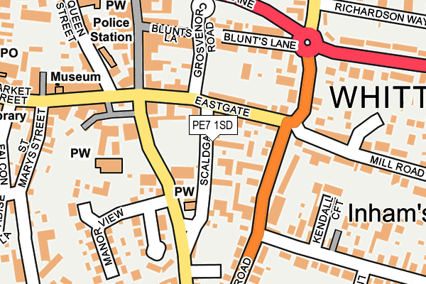 PE7 1SD map - OS OpenMap – Local (Ordnance Survey) PE7 1SD map - OS OpenMap – Local (Ordnance Survey)