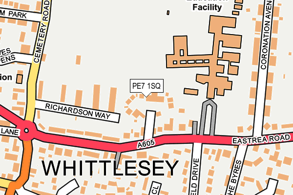 PE7 1SQ map - OS OpenMap – Local (Ordnance Survey) PE7 1SQ map - OS OpenMap – Local (Ordnance Survey)
