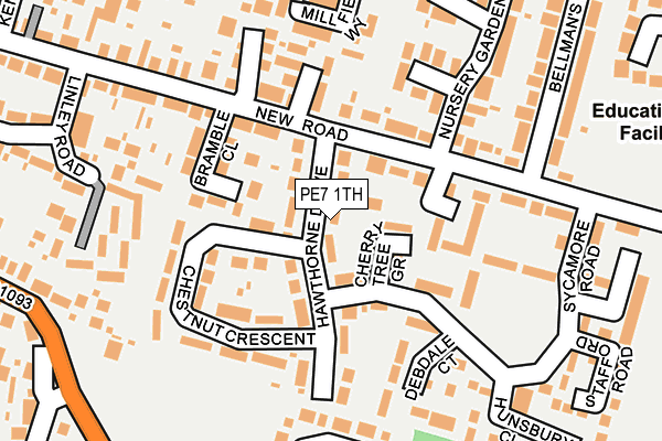 PE7 1TH map - OS OpenMap – Local (Ordnance Survey) PE7 1TH map - OS OpenMap – Local (Ordnance Survey)