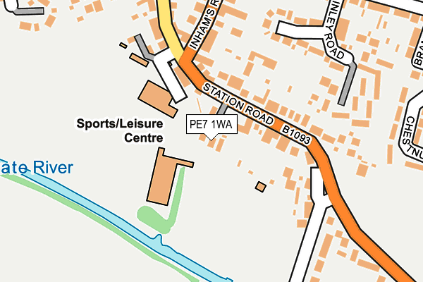 PE7 1WA map - OS OpenMap – Local (Ordnance Survey) PE7 1WA map - OS OpenMap – Local (Ordnance Survey)