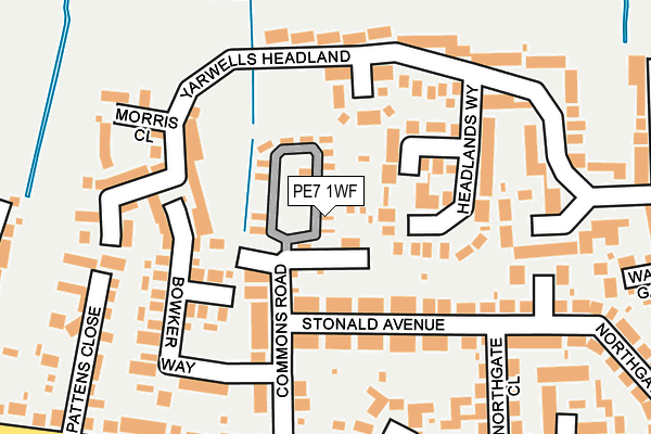 PE7 1WF map - OS OpenMap – Local (Ordnance Survey) PE7 1WF map - OS OpenMap – Local (Ordnance Survey)