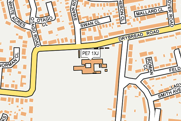 PE7 1XJ map - OS OpenMap – Local (Ordnance Survey) PE7 1XJ map - OS OpenMap – Local (Ordnance Survey)