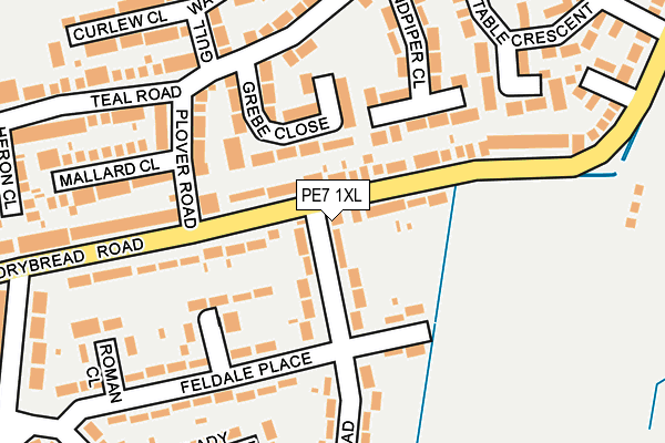 PE7 1XL map - OS OpenMap – Local (Ordnance Survey) PE7 1XL map - OS OpenMap – Local (Ordnance Survey)