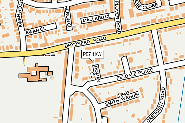 PE7 1XW map - OS OpenMap – Local (Ordnance Survey) PE7 1XW map - OS OpenMap – Local (Ordnance Survey)