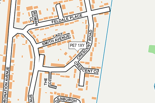 PE7 1XY map - OS OpenMap – Local (Ordnance Survey) PE7 1XY map - OS OpenMap – Local (Ordnance Survey)