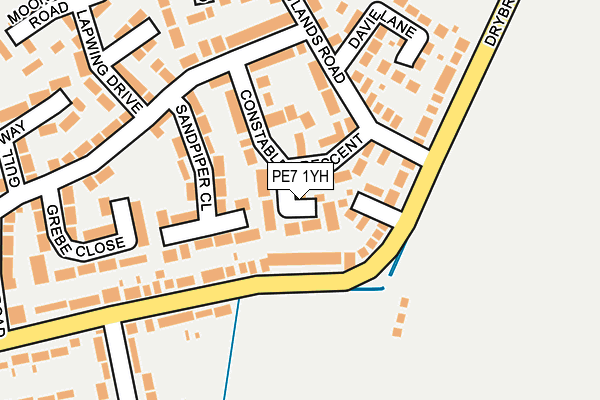 PE7 1YH map - OS OpenMap – Local (Ordnance Survey) PE7 1YH map - OS OpenMap – Local (Ordnance Survey)