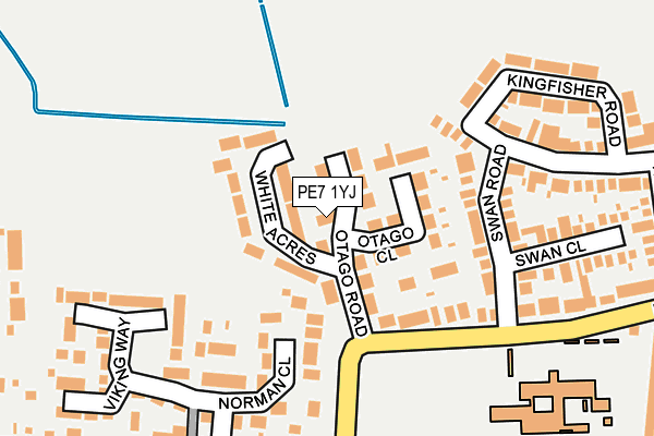 PE7 1YJ map - OS OpenMap – Local (Ordnance Survey) PE7 1YJ map - OS OpenMap – Local (Ordnance Survey)