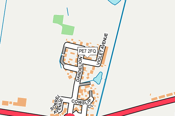 PE7 2FQ map - OS OpenMap – Local (Ordnance Survey) PE7 2FQ map - OS OpenMap – Local (Ordnance Survey)