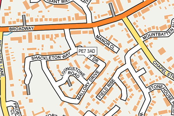 PE7 3AD map - OS OpenMap – Local (Ordnance Survey) PE7 3AD map - OS OpenMap – Local (Ordnance Survey)