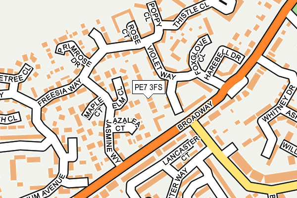 PE7 3FS map - OS OpenMap – Local (Ordnance Survey) PE7 3FS map - OS OpenMap – Local (Ordnance Survey)