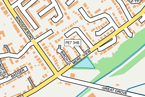 PE7 3HB map - OS OpenMap – Local (Ordnance Survey) PE7 3HB map - OS OpenMap – Local (Ordnance Survey)