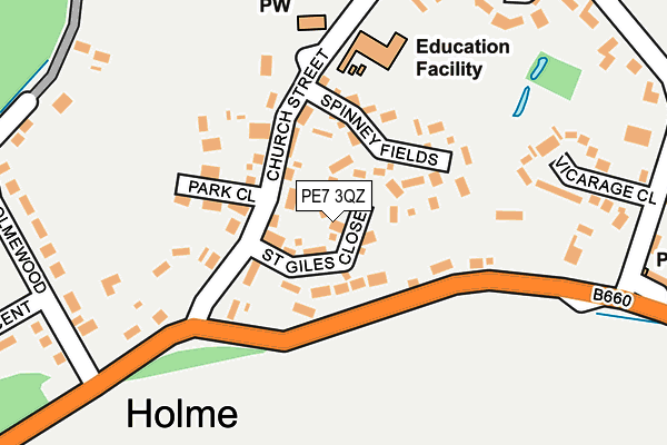 PE7 3QZ map - OS OpenMap – Local (Ordnance Survey) PE7 3QZ map - OS OpenMap – Local (Ordnance Survey)