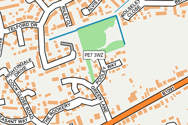 PE7 3WZ map - OS OpenMap – Local (Ordnance Survey) PE7 3WZ map - OS OpenMap – Local (Ordnance Survey)