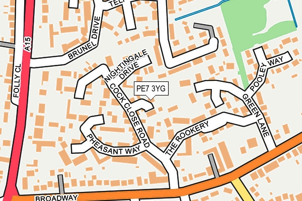 PE7 3YG map - OS OpenMap – Local (Ordnance Survey) PE7 3YG map - OS OpenMap – Local (Ordnance Survey)