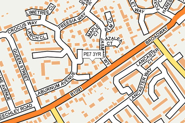 PE7 3YR map - OS OpenMap – Local (Ordnance Survey) PE7 3YR map - OS OpenMap – Local (Ordnance Survey)