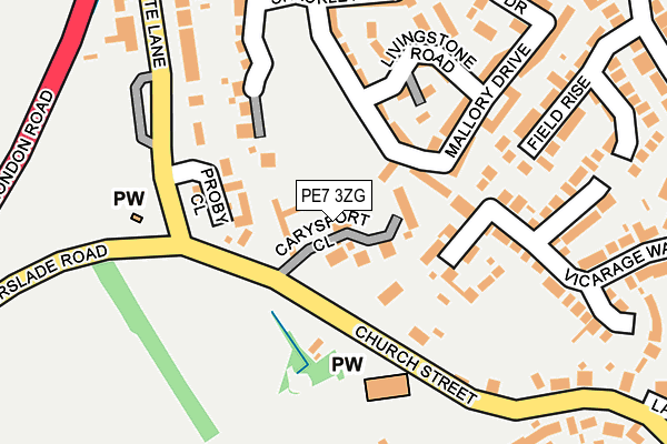 PE7 3ZG map - OS OpenMap – Local (Ordnance Survey) PE7 3ZG map - OS OpenMap – Local (Ordnance Survey)