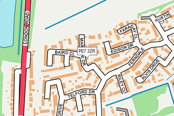 PE7 3ZR map - OS OpenMap – Local (Ordnance Survey) PE7 3ZR map - OS OpenMap – Local (Ordnance Survey)