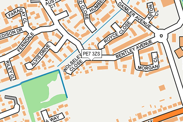 PE7 3ZS map - OS OpenMap – Local (Ordnance Survey) PE7 3ZS map - OS OpenMap – Local (Ordnance Survey)