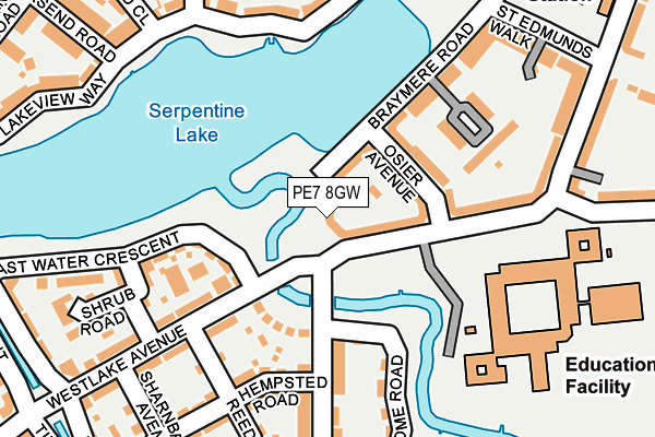 PE7 8GW map - OS OpenMap – Local (Ordnance Survey) PE7 8GW map - OS OpenMap – Local (Ordnance Survey)