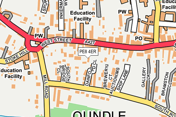 PE8 4ER map - OS OpenMap – Local (Ordnance Survey) PE8 4ER map - OS OpenMap – Local (Ordnance Survey)