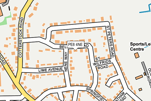 PE8 4NE map - OS OpenMap – Local (Ordnance Survey) PE8 4NE map - OS OpenMap – Local (Ordnance Survey)