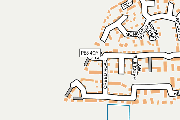 PE8 4QY map - OS OpenMap – Local (Ordnance Survey) PE8 4QY map - OS OpenMap – Local (Ordnance Survey)