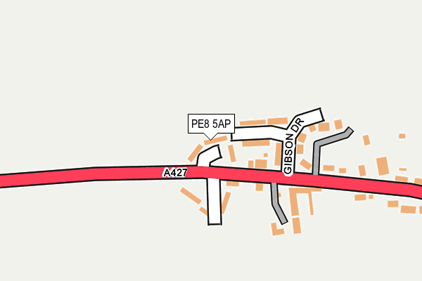 PE8 5AP map - OS OpenMap – Local (Ordnance Survey)