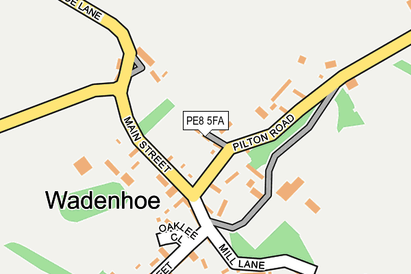 PE8 5FA map - OS OpenMap – Local (Ordnance Survey)
